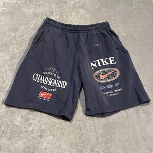 Nike Shorts Mens Large Navy Blue Championship Athletes Team Graphic DV9623-437